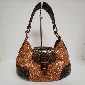Michael Kors Collection Copper Glitter Bancroft Hobo - NWT